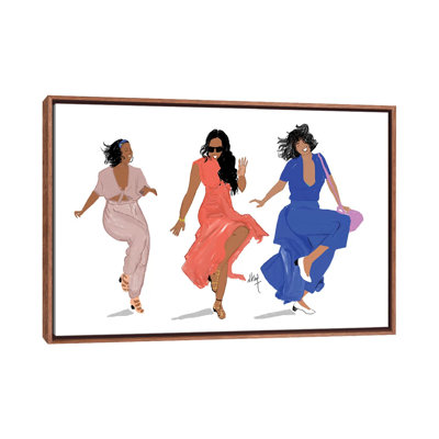 " 3 Brown Girls " Acrylic Painting