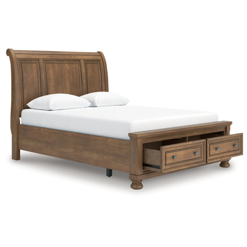 Grand lit-bateau avec rangement Jayde, Grand lit