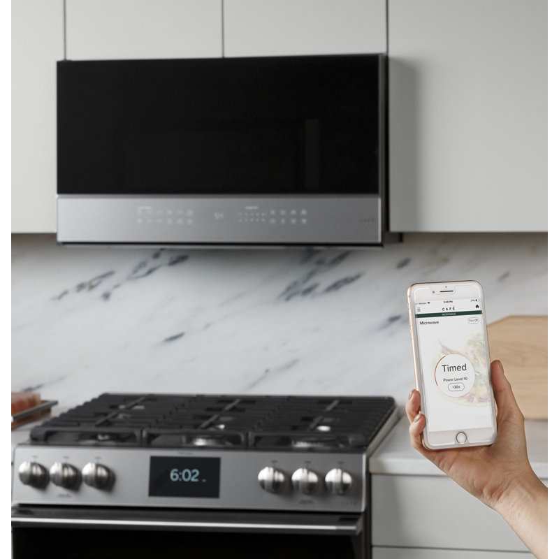 Café 30" 2.1 cu ft. 1050 - Watt Smart External Over-The-Range Microwave with Sensor Cooking