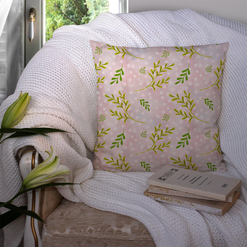  Coussin extérieur Leaves, 14 po x 14 po