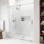 Porte de douche coulissante sans cadre avec verre transparent 3/8 po l 58-60 po x H 73 po Ryland-14229167