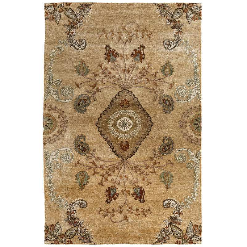 Vardo Transitional Damask Area Rug