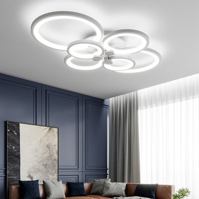 Bernabe 6-Light 75cm LED Semi Flush Mount