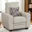 Ensemble de fauteuil d'appoint, causeuse et canapé 3 places avec coussins Modern Tech-124342487