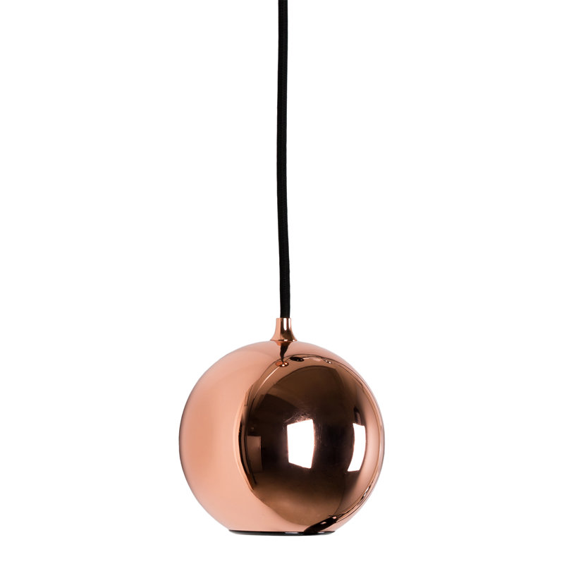 Luminaire sphère suspendu 1 lumières simple Boule, Cuivre