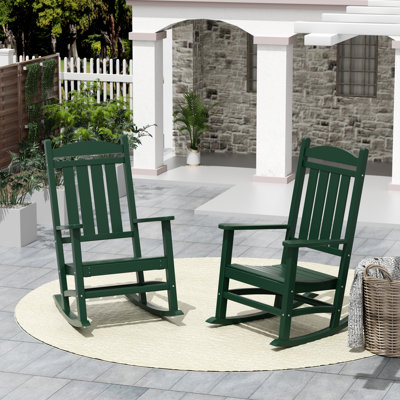 Chaise berçante d'extérieur en plastique Laguna