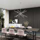 Poco 12 Light Metal Dimmable Sputnik Chandelier