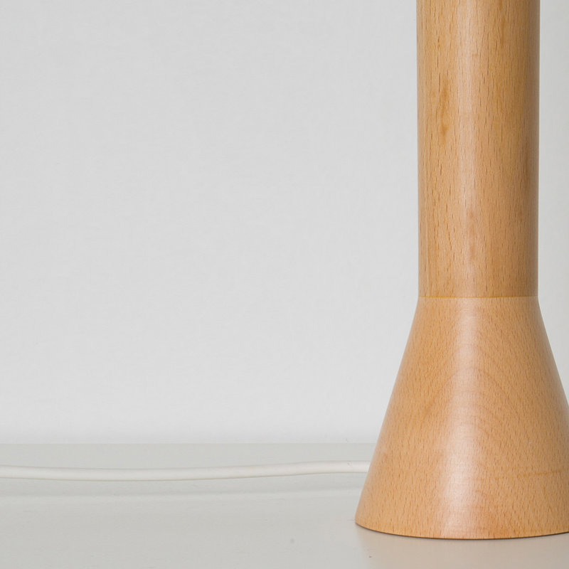 All-Solid Wood Floor-Standing Ambient Lighting For A Family Bedroom