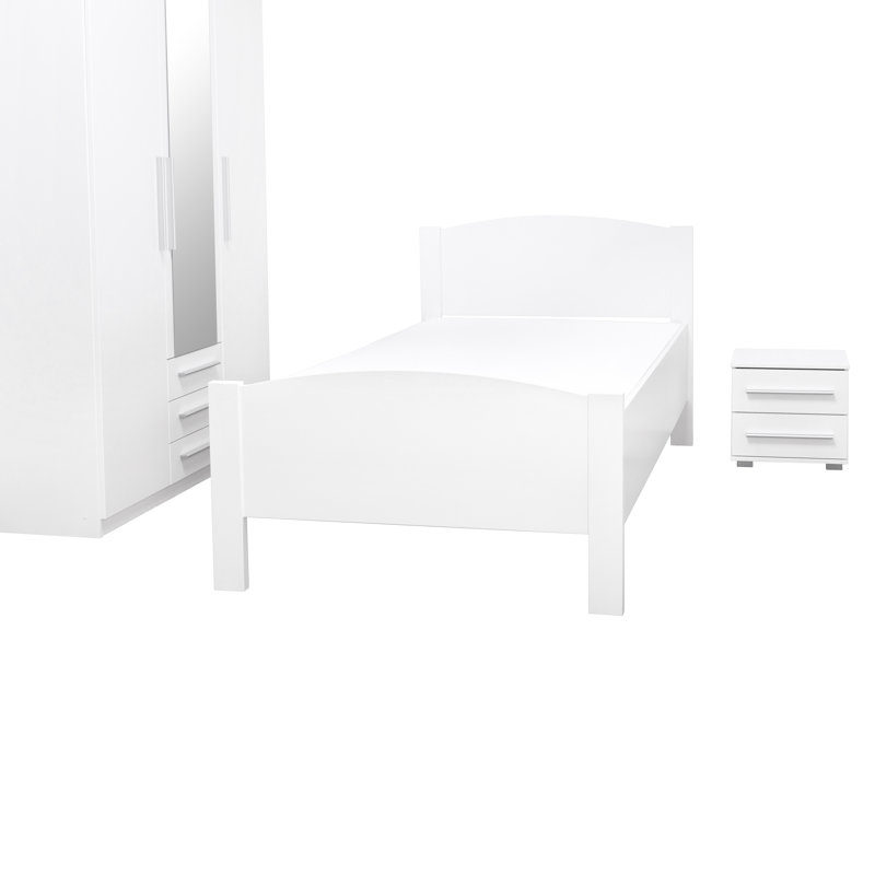 Petrarch 41cm W Manufactured Wood Bedside Table
