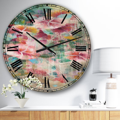 Flower Shower III - Cabin Wall Clock