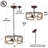 Marcus 3 - Light Dimmable Lantern Drum Chandelier-1246627945