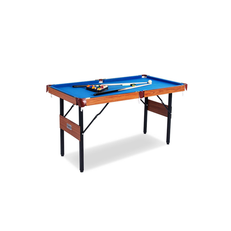 RACK Crucis Folding Billiard/Pool Table, Blue