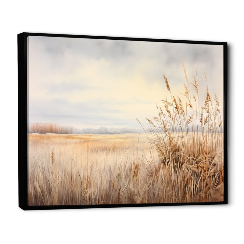 Prairie Peacefulness Meadows II sur toile, H 30 po x l 40 po x P 1,5 po, Cadre flottant noir