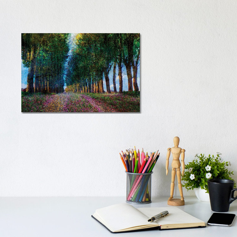 Row Of Trees Provence by Christopher Vest - Wrapped Canvas Print, 20.32 cm H x 30.48 cm W