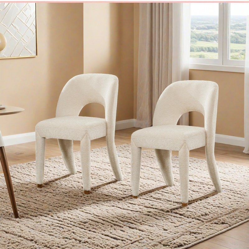 Chaises de salle à manger, Beige, Beige