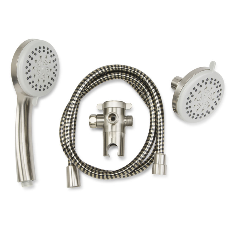 Pomme de douche à main massage stylewise, Nickel brossé