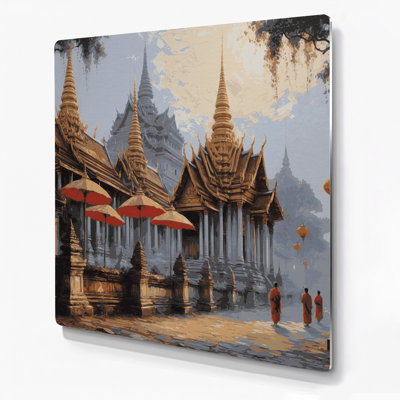 Cities Chiang Mai Thailand Brown Metal Wall Art
