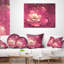 Coussin lombaire en fleur abstraite floral
