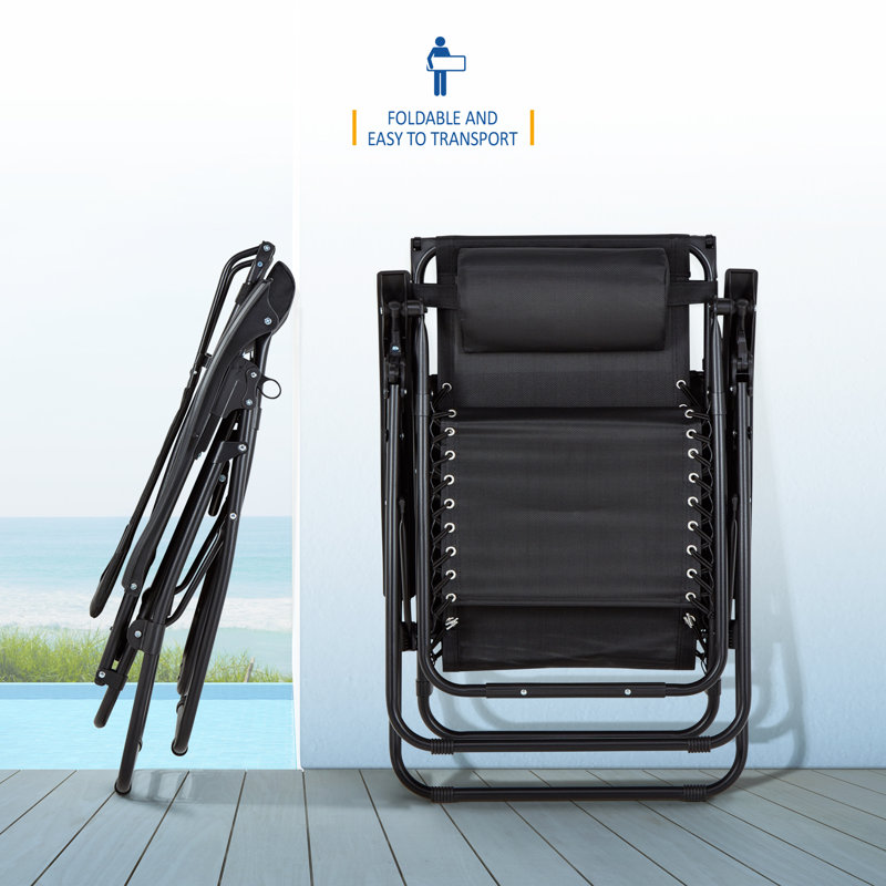 SUNMER Sun Lounger Garden Chairs With Canopy