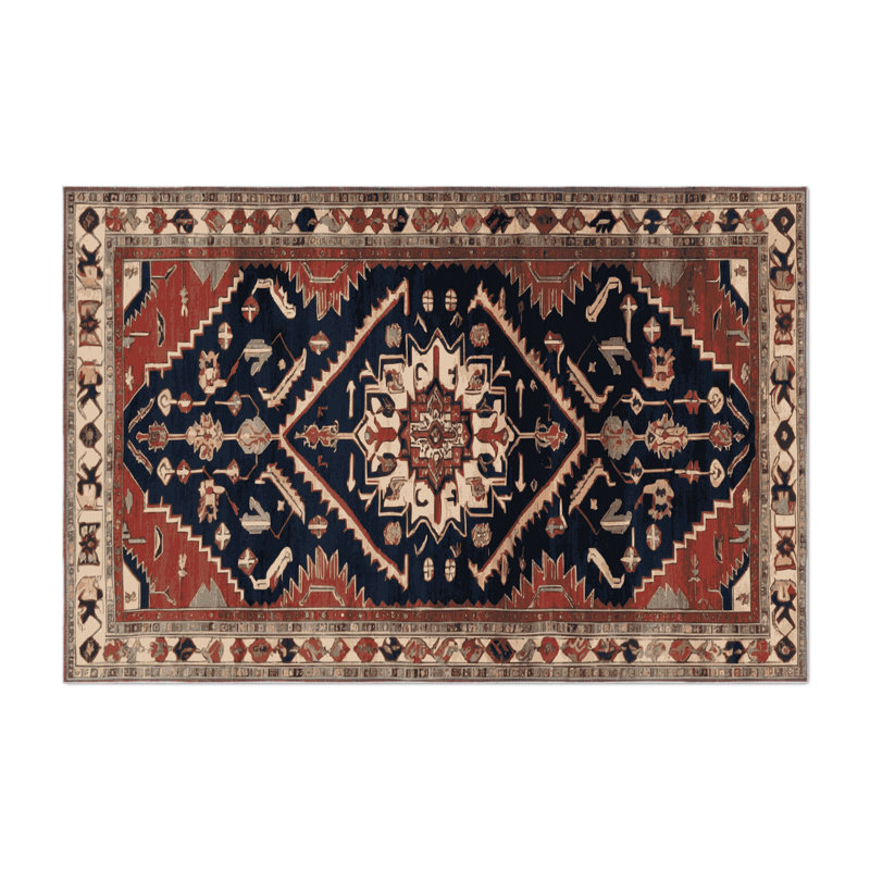 Tapis d'intérieur et d'extérieur brun Persian, Rectangulaire 2 pi x 3 pi