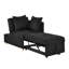 Fauteuil convertible convertible à dossier réglable avec canapé-lit et roulettes, tissu en lin moderne pour le salon pour les espaces restreints-131049493-131049491