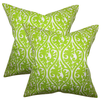 Geometric Cotton Reversible Throw Pillow