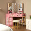 Chantle Dressing Table with Mirror-677258858