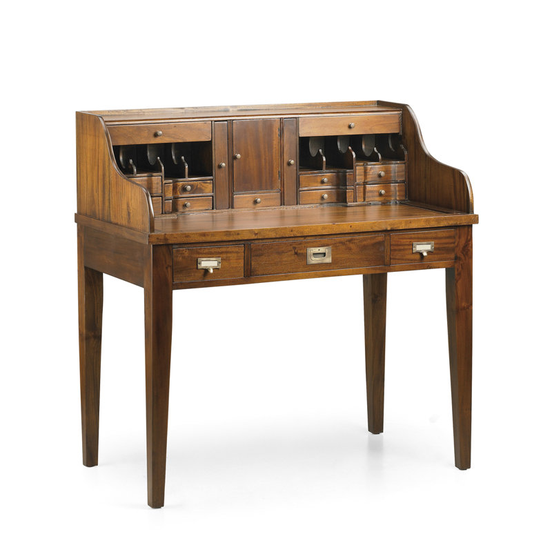 Flamingo Solid Wood Base Writing Desk
