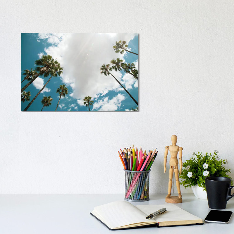 «Under the palm trees», reproduction d'art sur toile tendue