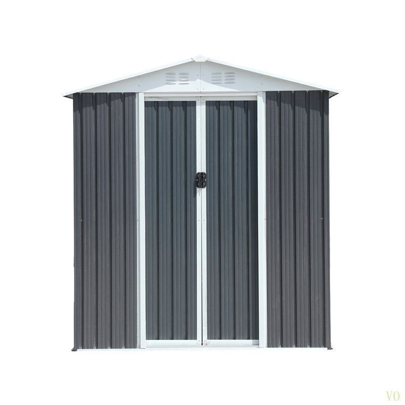 Outdoor Storage Sheds 6Ftx4ft Apex Roof, Gray