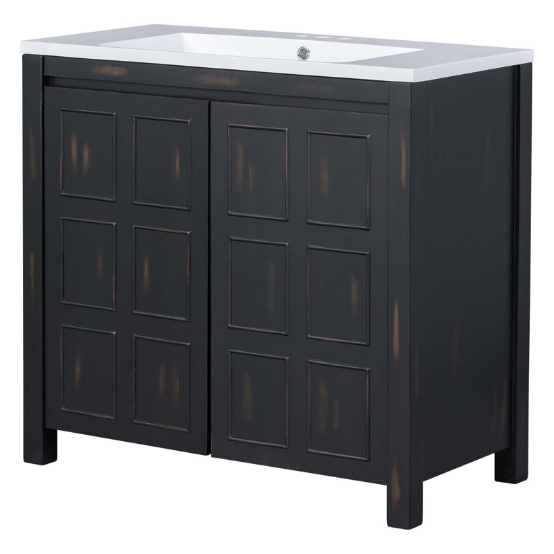 Armoire de salle de bain 36 "Retro Espresso