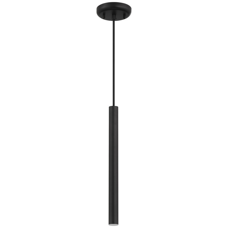 Galanti 1 - Light LED Single Pendant, Matte Black