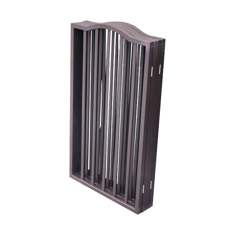 Barrière pour animaux autoportante brun foncé - pliante pour les portes qui maintient une maison propre et ordonnée