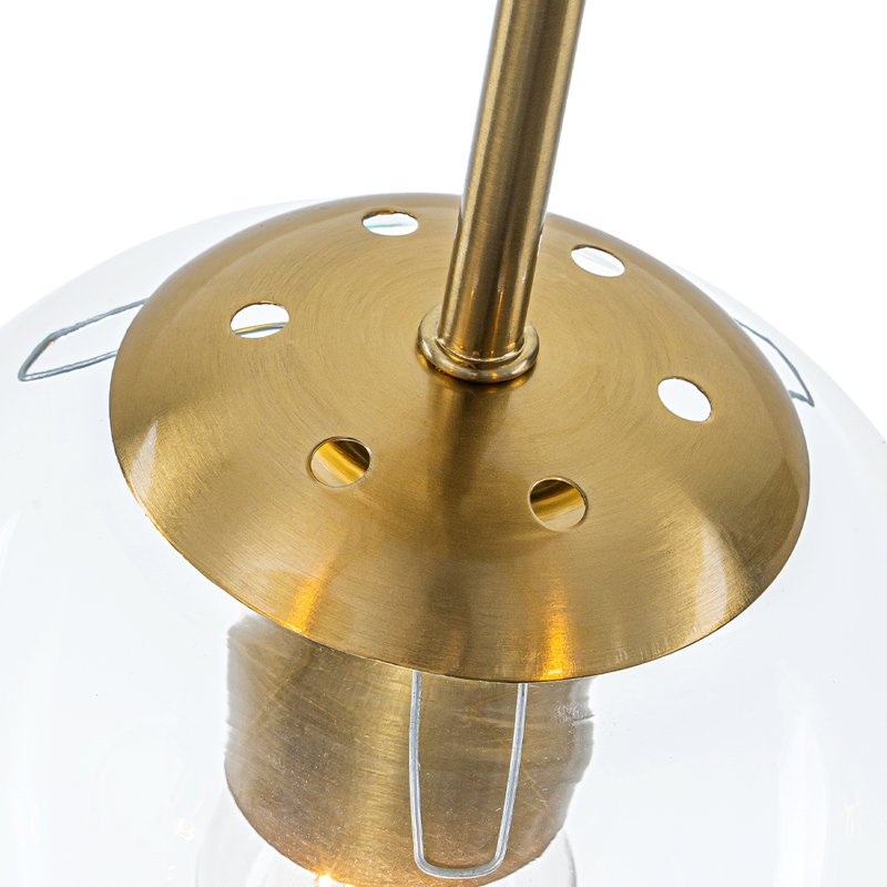Plafonnier semi-encastré 3 lumières Spoutnik, Clair