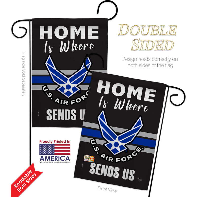 Double Sided 18.5'' H x 13'' W Polyester Flag Set