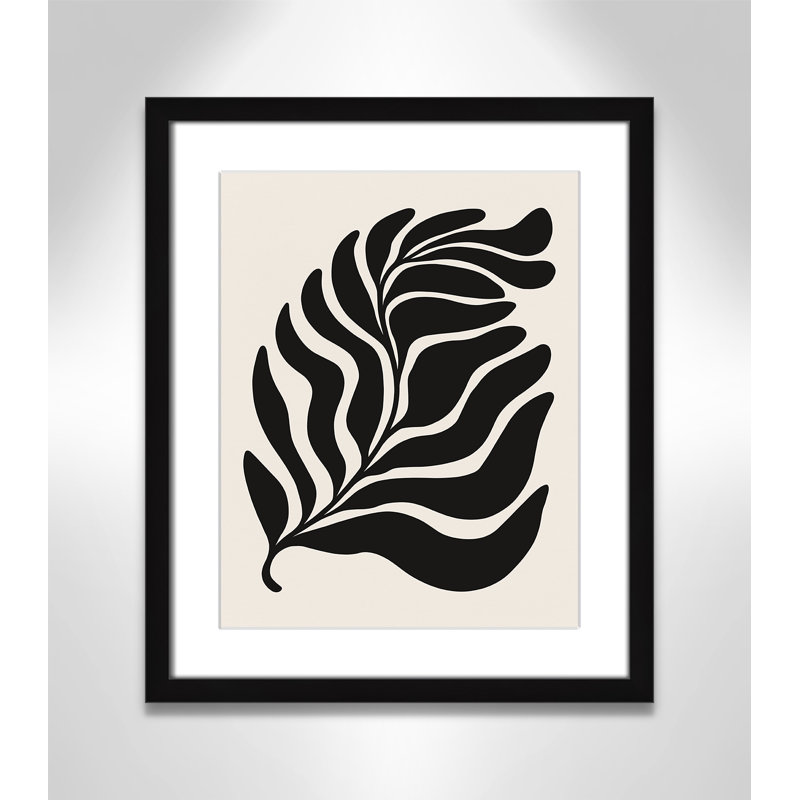 «Flow of Nature Print» par Royle, L 16 po x H 19 po, Imprimé mat, Satin Black