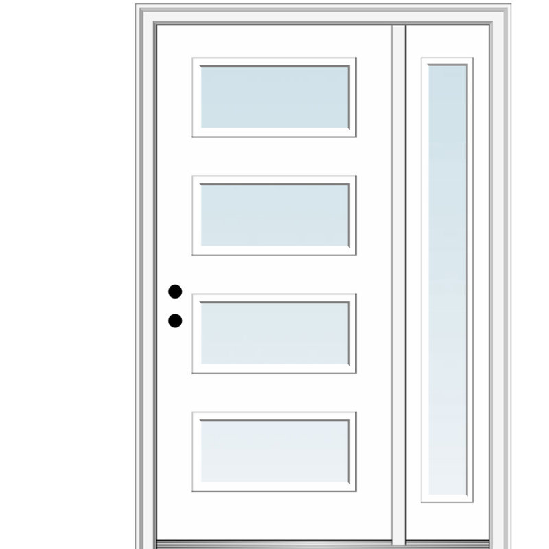Portes d'entrée prémontées Spotlight, Main droite, 81,75 po x l 53 po x P 6,56 po