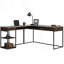 Bureau en L avec structure en métal-1785315721