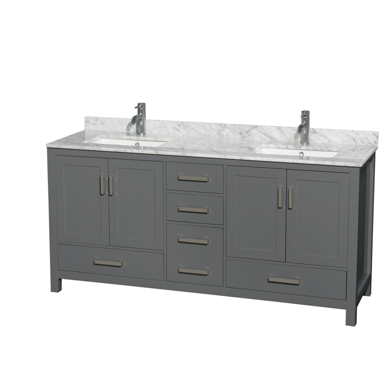 Sheffield 72'' W Double Vanity
