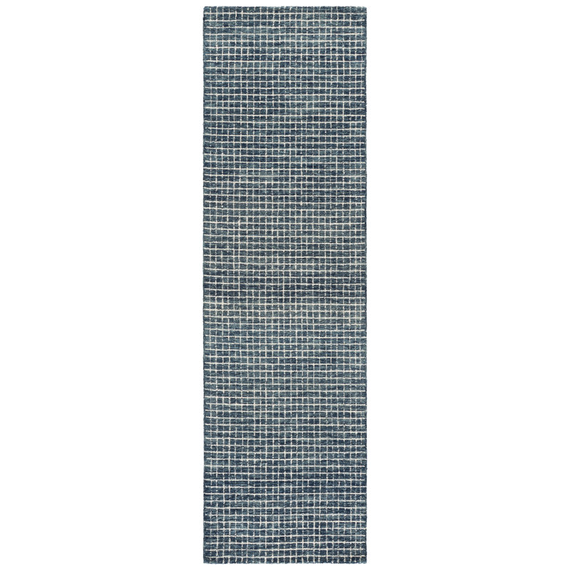 Metro 809 Hand Tufted 80% Wool; 20% Cotton Geometric Rug, 2'-3" X 8'-0" Runner
