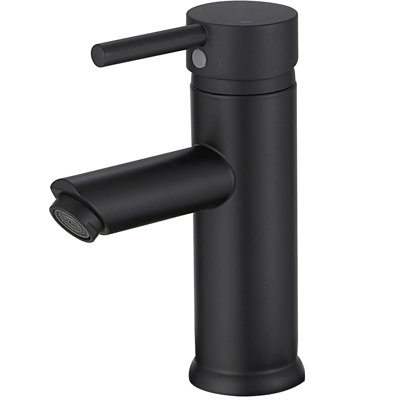 Single-Hole Single-handle Bathroom Faucet with Drain Assembly