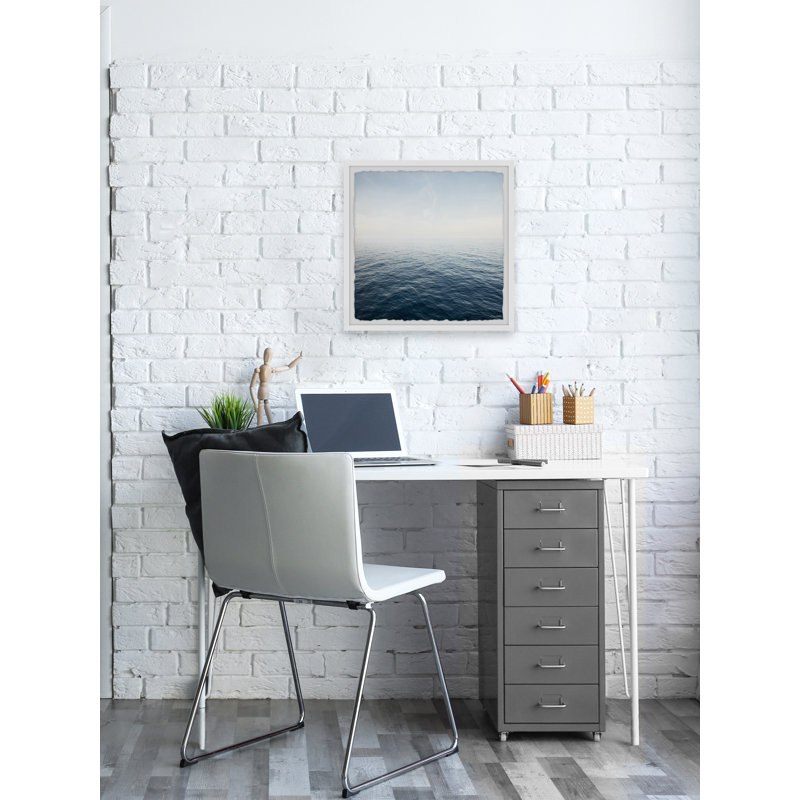 Rippling Ocean - Single Picture Frame Print, 81cm H x 81cm W x 3.81cm D
