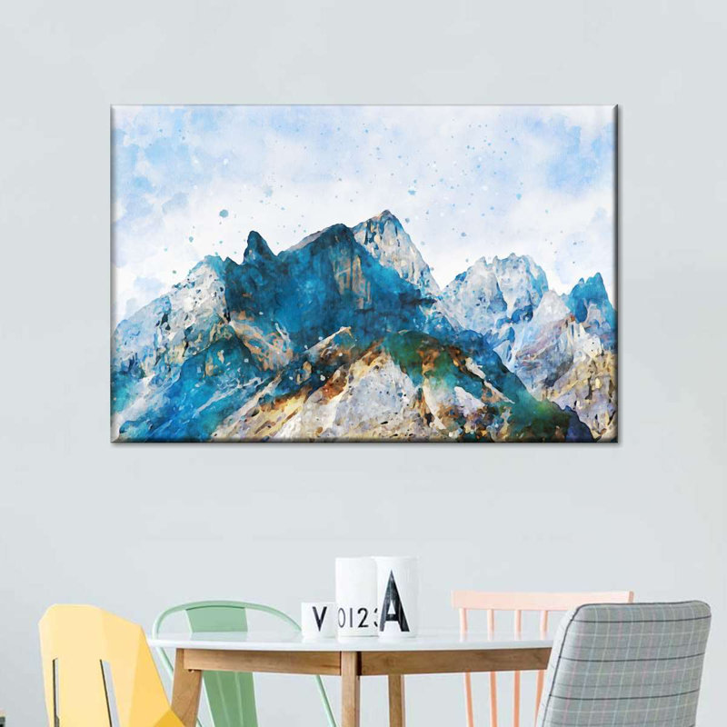 Mountain Scene Canvas Print, 32" H x 48" W x 1.25" D