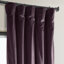 Rideaux en velours moelleux Matra pour chambre à coucher ‑ rideaux obscurcissants pour les fenêtres de salon, panneau simple-1630843104-1636876338