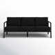 Holland 75” Aluminum Outdoor Sofa with Sunbrella Cushions