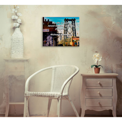 Ebern Designs Gallery Wrapped Canvas By Richard Simmons: "My life is just a never-ending work in prog