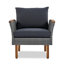 Ensemble de meubles de patio en rotin 9 pièces, ensemble de conversation extérieur avec pieds en bois d'acacia et plateau de table, ensemble de canapé modulaire en rotin avec table basse, coussin lavable, gris