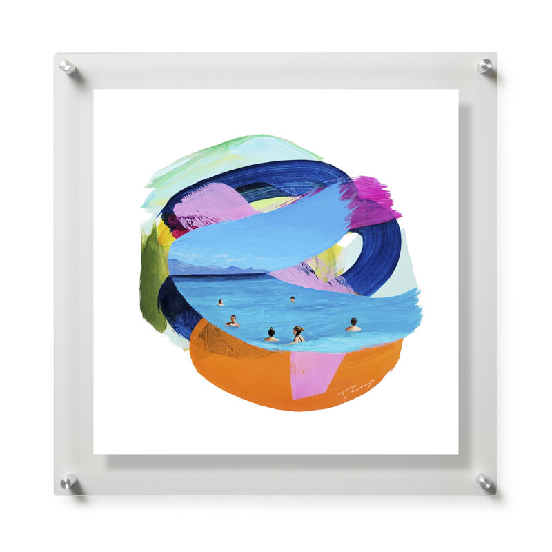 Xigia Beach par Taylor Cox, H 32 po x l 32 po, Impression encadrée sans passe-partout