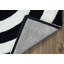 Tapis abstrait noir de jais / blanc pur Fitts-777045484