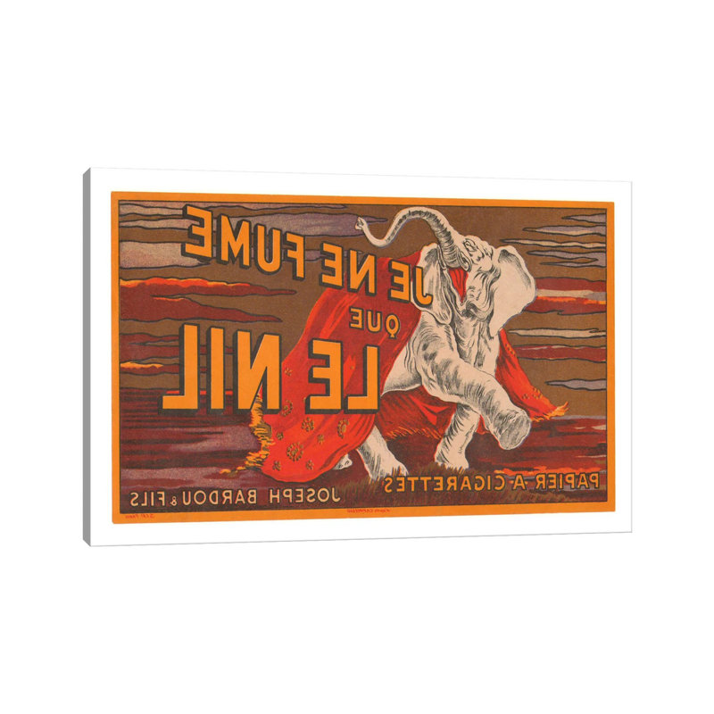 Je Ne Fume Que Le Nil Advertising Vintage Poster by Unknown Artist - Wrapped Canvas Print